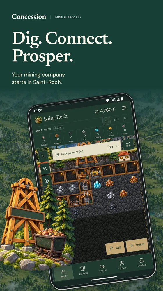 Game visual: the first Saint-Roch mine
