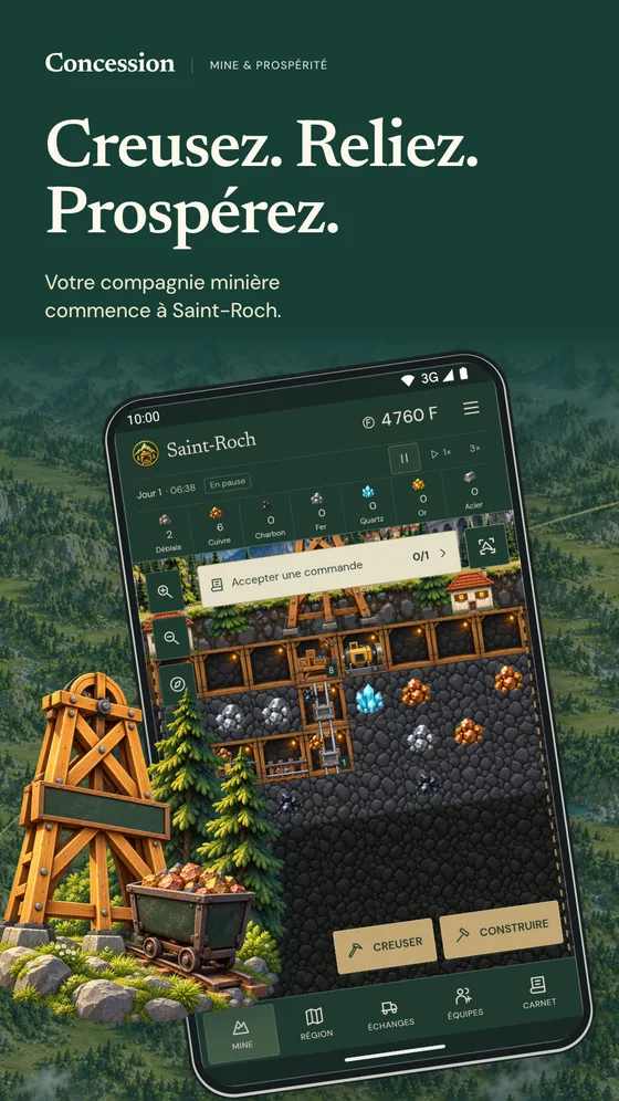 Visuel du jeu : première mine de Saint-Roch